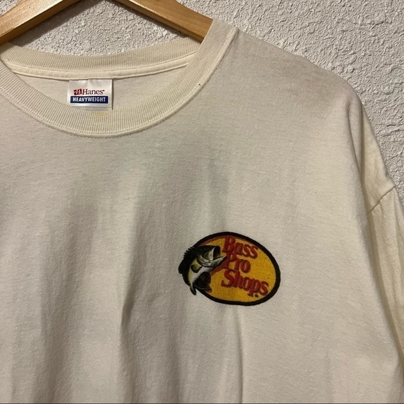 Vintage Bass Pro Shop Hanes Heavyweight Graphic Tee XL - Picture 3 of 8